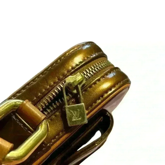 Louis Vuitton Authentic Vernis Christie PM Bronze Patent Leather Crossbody Bag - Picture 8 of 15